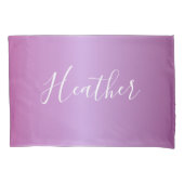 Paars Violet en aangepast witboek Kussensloop (Voorkant)