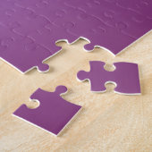 Paars Violet en aangepast witboek Legpuzzel (Zijkant)