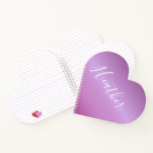 Paars Violet en aangepast witboek Notitieboek (Binnen)