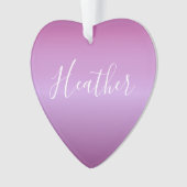 Paars Violet en aangepast witboek Ornament (voorkant)