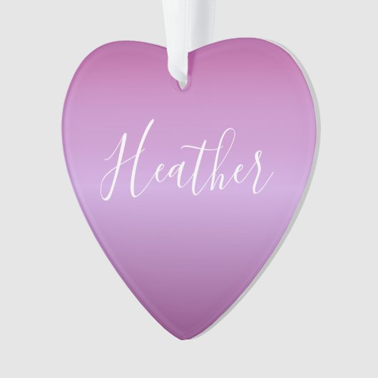 Paars Violet en aangepast witboek Ornament (voorkant)