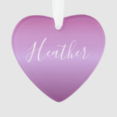 Paars Violet en aangepast witboek Ornament (voorkant)