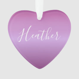 Paars Violet en aangepast witboek Ornament