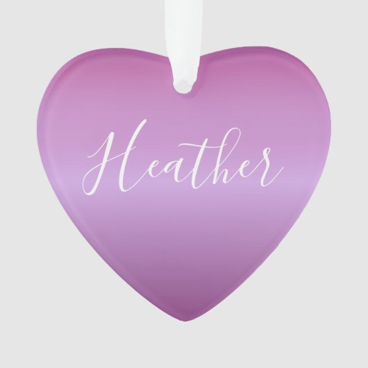 Paars Violet en aangepast witboek Ornament (voorkant)