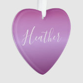 Paars Violet en aangepast witboek Ornament (voorkant)