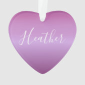 Paars Violet en aangepast witboek Ornament (achterkant)