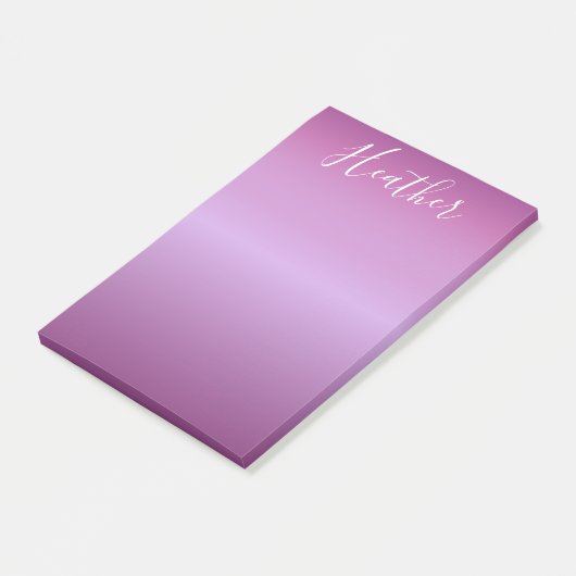 Paars Violet en aangepast witboek Post-it® Notes (Schuin)