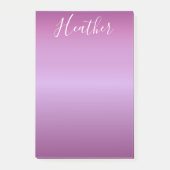 Paars Violet en aangepast witboek Post-it® Notes (Voorkant)