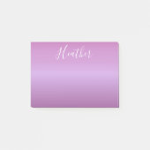 Paars Violet en aangepast witboek Post-it® Notes (Voorkant)