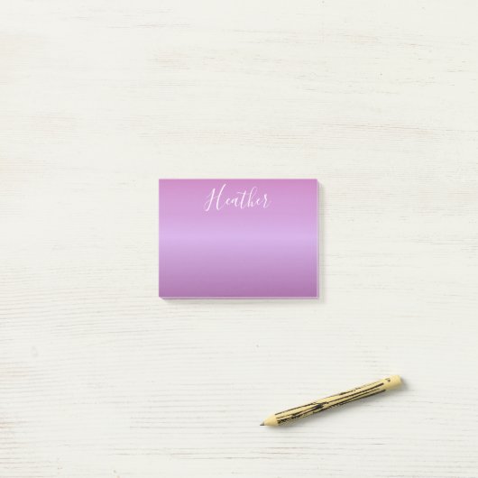 Paars Violet en aangepast witboek Post-it® Notes (Op bureau)