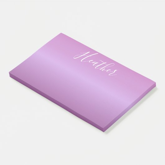 Paars Violet en aangepast witboek Post-it® Notes (Schuin)