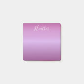 Paars Violet en aangepast witboek Post-it® Notes (Voorkant)