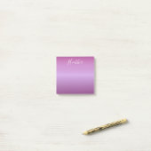 Paars Violet en aangepast witboek Post-it® Notes (Op bureau)
