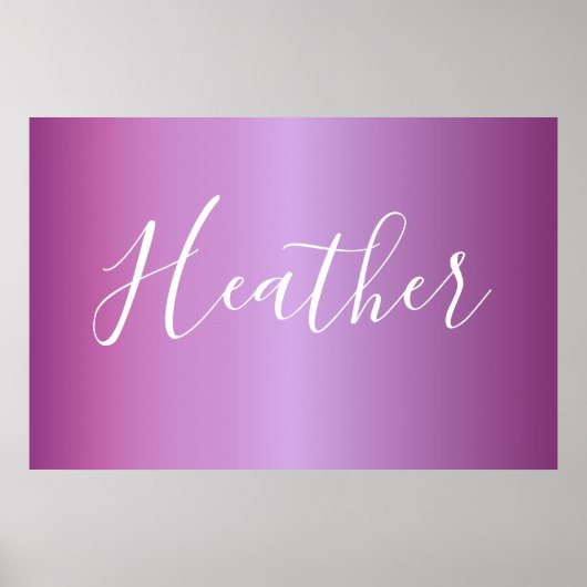 Paars Violet en aangepast witboek Poster (Voorkant)