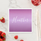 Paars Violet en aangepast witboek Servet (Insitu)