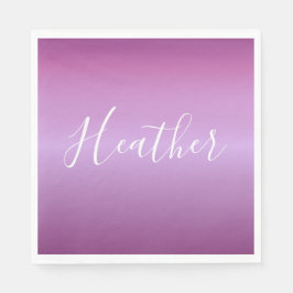 Paars Violet en aangepast witboek Servet