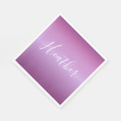 Paars Violet en aangepast witboek Servet (Hoek)