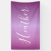 Paars Violet en aangepast witboek Spandoek (Verticaal)