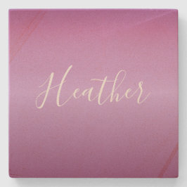 Paars Violet en aangepast witboek Stenen Onderzetter