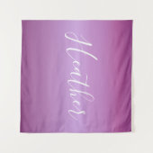 Paars Violet en aangepast witboek Wandkleed (Voorkant (horizontaal))