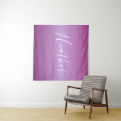 Paars Violet en aangepast witboek Wandkleed (In Situ (horizontaal))