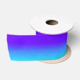 Paars Violet en Helder Aqua Ombre Satijnen Lint