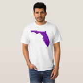 Paars Violet Florida T-shirt (Voorkant volledig)