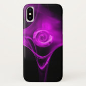 PAARS VIOLET FRACTAL ROOS Case-Mate iPhone CASE (Achterkant)