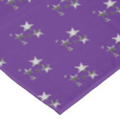 Paars Violet Grey Stars Patroon Festive Elegant Tafelkleed (Gekanteld)