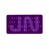 Paars & Violet Leuke Moderne Retouradres Etiket (Voorkant)