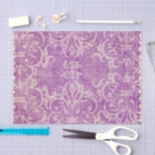 paars,violet,rustic,damask,worn,,floral,an tissuepapier (Craft)
