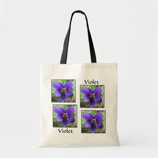 Paars Violet Tote Bag (Voorkant)
