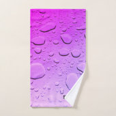 Paars Violet Water Daling Abstract Naam Bad Handdoek (Handdoek)