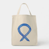 Paars Violette bewustzijnslint aangepaste boodscha Tote Bag (Achterkant)