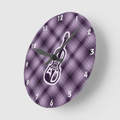 Paars Violin Ronde Klok (Hoek)