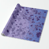 Paars vioolblauw abstract ongemerkt patroon cadeaupapier (Uitgerold)