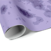 Paars vioolblauw abstract ongemerkt patroon cadeaupapier (Rol Hoek)