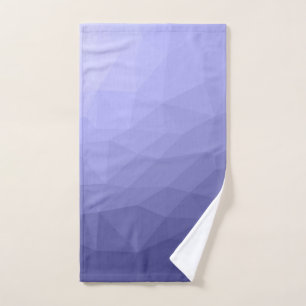 Paars vioolblauw maasvormig meetkundig patroon bad handdoek