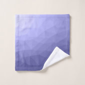 Paars vioolblauw maasvormig meetkundig patroon bad handdoek (Wasdoekje)