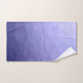 Paars vioolblauw maasvormig meetkundig patroon bad handdoek (Handdoek)