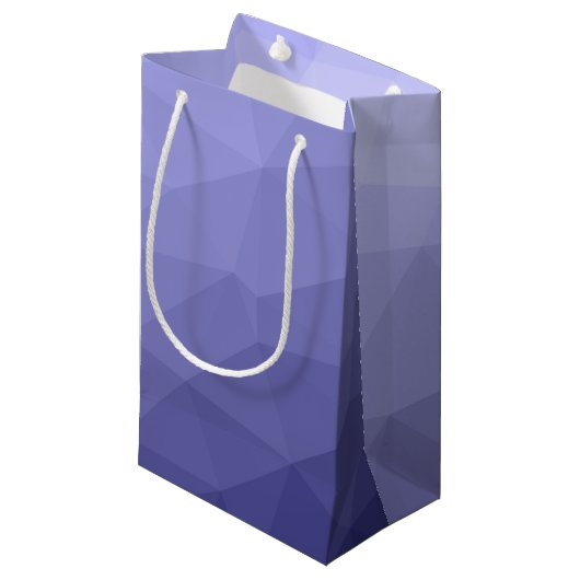 Paars vioolblauw maasvormig meetkundig patroon klein cadeauzakje (Voorkant Gekanteld)