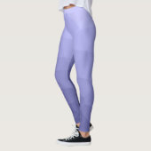 Paars vioolblauw maasvormig meetkundig patroon leggings (Links)
