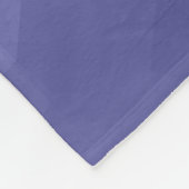 Paars vioolblauw rooster monogram fleece deken (Hoek)