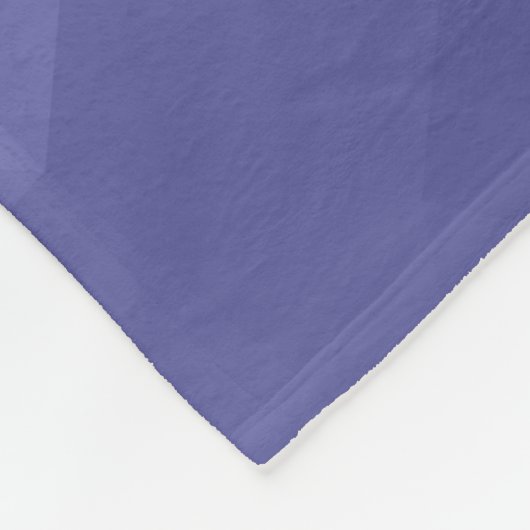 Paars vioolblauw rooster monogram fleece deken (Hoek)