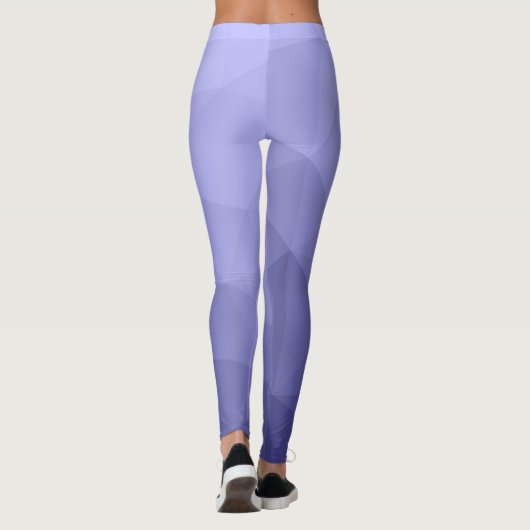 Paars vioolblauw rooster monogram leggings (Achterkant)