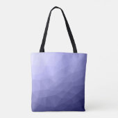 Paars vioolblauw rooster monogram tote bag (Achterkant)