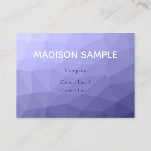 Paars vioolblauw rooster monogram visitekaartje (Achterkant)