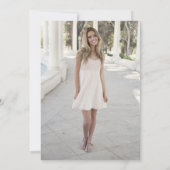 Paars vioolhars simpele foto zestien kaart (Achterkant)