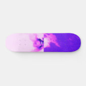 Paars vioolse hemel troebel design persoonlijk skateboard (Horizontaal)