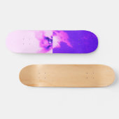 Paars vioolse hemel troebel design persoonlijk skateboard (Horizontaal)